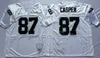 Retro 1974 1976 1987 Futbol 34 Bo Jackson Jersey 75 Howie Long 82 Ai Davis 83 Ted Hendricks 87 Dave Casper 12 Ken Stabler Man Vintage Black White 75. Yıldönümü