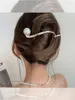 Barrettes à cheveux Barrettes Premier quart de lune Épingle à cheveux Blanc Clair de lune Demi-PL Femme Mode Tempérament Déesse Coiffe enroulée Drop de Ot9Bx