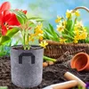 Decorative Figurines 5Pcs Plant Grow Bag Multi-Purpose Breathable Garden Planting For Vegetables Flowers Herbs Plants
