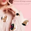 Saatler Chibear Yeni AMOLED 1.04 inç HD Küçük Ekran Moda Bayanlar Akıllı İzleme Kadınları Ekran Her Zaman Zaman Gösteriyor Bluetooth Çağrı Akıllı Saat