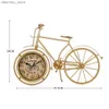 Desk Table Clocks 80% of the best-selling!! Retro Silent Iron Bicycle Clock Home Office Living Room Table Decoration24327