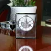 Table Clocks Antique Design Clock Home Decoration Clear Crystal Mechanical Living Room