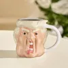 Canecas Trump 3D Cerâmica Caneca Estranha Copo de Café Engraçado Funky Bebida 301-400ml Leite Chá Drinkware Home Decor
