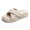 Chinelos GRWG Verão Mulheres Interior Ao Ar Livre Macio Grosso Sola Sandálias Open Toe Trend Slides Anti-Slip Beach Shoes Flip Flops