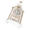 Horloges de table 1: 12 Miniature Vintage Horloge Ornement Meubles Accessoires Pendule Modèle Pour Enfants Cadeau D'anniversaire