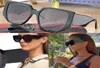 Officiella nyaste mens lyxiga solglasögon 0956s Womens Overdized Frame Glasses Occhiali da Sole Firmati Femminili Emerald Green Turqu7415363