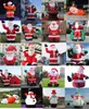 Hot 13/20/26/33ft Inflatable Santa Claus model for Christmas party decoration giant blow up Father balloon toys