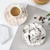 Чашки блюдцы 100 мл Турция Эспрессо чашка и блюдо золото мини -керамическая кофе Nordic роскошная домашняя кухня Рестарант Подарок на столовой посуде подарок