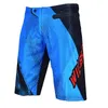 Vestuário de motocicleta Motocross Sprint Shorts Willbros Bicicleta Verão Calças Curtas Ciclismo Off-Road Mountain Bike ATV UTV Cinza Preto Mens