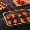 Storage Bags 1Pcs Basket For Oven Stainless Steel Grill Non-Stick Mesh Tray Wire Rack