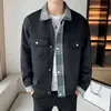 Jesienna kurtka Mężczyzn Wysokiej jakości High Street Hip Hop Motorcycle Mundurlis Street Coat Korean Fi Lapel Pocket Kurtka Nowa 2023 R3JB#