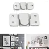 Haken 10PCS Heavy Duty Bilderrahmen Haken Wandaufhänger Stahl Sofa Interlock Halterung Gelenk Bett Ecke hängende Möbel Hardware