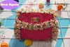 Baby Kids Lace Crossbody Torby Dziewczyny małe torbę Messenger Teenagers Mini impreza Pearl Monety torebki Baby Kids Little Money Purple Aryb068