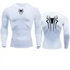 Sun Protecti Sports Secd Skin Running T-Shirt Men's Fitn Rgarda MMA LG STEES Compri Shirt Workout Clothing F6GH#