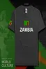 République de Zambie T-shirts pour hommes zambiens maillot de mode équipe nationale 100 coton t-shirt vêtements t-shirts pays sportif ZMB X06214028303