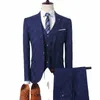 Plaid Anzug Männer Blazer Weste Hosen Busin Britischen Stil Hochzeit Dr Bankett High End Slim Fit Jacke Hose 3 Stück set w917 #