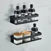 Küche Lagerregal Schwarz/Nickel Regal 304 Edelstahl Quadrat Badezimmer Regale Dusche Shampoo Organizer