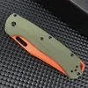 Coltello pieghevole BM Hunt 15535 Rivestimento arancione CPM154 Lama con punto di clip Maniglia verde G10 multifunzionale EDC Coltelli da caccia all'aperto Escursionismo