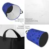 Laundry Bags Dirty Basket Foldable Organizer Blue Winter Snowflakes Clothes Hamper Home Storage