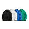 Men's Loose Casual Denim Jacket Korean Fi Lapel Solid Color Simple Casual Black White Blue Jacket Men Jeans Jacket H6AN#