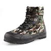 Sapatos de fitness primavera outono masculino curto tubo baixo respirável lona camuflagem liberação plimsolls caminhadas ao ar livre bota fundo borracha