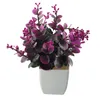 Dekorativa blommor Flowerpot Artificial Bonsai Shops Table Decoration Trädgårdskontor Arrangemang sovrumsgårdar Familjer Flower Potted