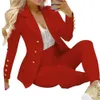 Womens Autumn Clothes Two Piece Set Female Coats and Pants Fashion Versatile Casual Long Sleeve Jacket Trousers Suit 240327