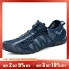 Bona novo estilo popular masculino tênis de corrida rendas até sapatos atléticos ao ar livre walkng tênis de corrida confortável