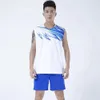 Män volleybolluniform kläder sätter sommaren sälj snabb torr man 2 bit badninton tennis ping pong jersey träning kostym 240319