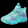 Casual Shoes Boys Basketball High Quality Top Soft Non-slip Children's Sports Thick-soled Girls Training Students Outdoor