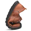 Chaussures décontractées en cuir souple pour hommes, mocassins classiques à lacets, confortables, à la mode, grande taille 48, 2024