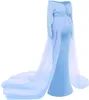 Sepzay Womens Long Sleeve قبالة الكتف الأمومة Maxi Pography Dress Tulle Wedding Mermaid Gown for Poshoot Baby Shower 240318