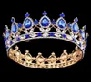 مسابقة Pageant Circle Tiara Clear النمساوية Rhinestons King Queen Crown Wedding Crown Crown Party Art Deco5985385