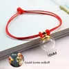 Braccialetti con ciondoli 2 pezzi Palla di vetro riempibile vuota con cordoncino intrecciato a mano Bracciale con urna Gioielli ricordo per uomo Donna Regalo commemorativo Otgrq