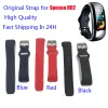 Cases Fast Shipping Original Black Blue Red Silicone Rubber Watch Strap Replacement For Spovan H02 ECG PPG SmartWatch Band Accessories