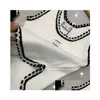 Женская футболка с вышивкой анаграммой Женские майки Майки из хлопчатобумажной смеси Майки с двумя буквами C Дизайнерские юбки Костюм для йоги Платье-канал Бюстгальтер Otevk