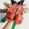 Slippers Slippers Summer Slide Womens PVC Flat Soes Square Toe Solid Color Outdoor Beach Fashion and Leisure 2023 New Pantuflas Unprinted Good Product H24032609A3