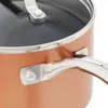 Ensembles d'ustensiles de cuisine en fonte de cuivre, ensemble de 5 pièces, casseroles et poêles antiadhésives, lavable au lave-vaisselle, Pot pour la cuisine, Kit de cuisine, Bar à casseroles