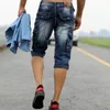 Idopy Summer Male Retro Cargo Denim Shorts Vintage Acid 세척 페이드 멀티 포켓 군사 스타일 바이커 청바지 240327