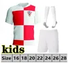 24/25 Croacia Wereldbeker landen MODRIC Wereldbeker voetbalshirts nationale ploeg MANDZUKIC PERISIC KALINIC Kroatië shirt KOVACIC Rakitic Kramaric Kids Kit uniformen