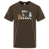 Verão Cott Men T Shirt Criativo droids Impresso T-Shirt Robot camisa Menino Novidade Casual Manga Curta Fi Respirável Tshirt T5Nw #
