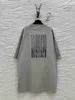 Designer Haute version Chaojia B code à barres T-shirt à manches courtes avec processus de tissage et de teinture de tissu fixe condition de lavage la même manche courte TPF0