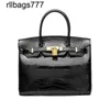 Designer Genuine Leather Bk Handbag Handbags High Sense Crocodile Pattern Platinum Women's Fashion Versatile Messenger