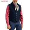 men's Suit Vest Retro Slim Fit Sleevel Western Cowboy Vest Herringbe Vest Steampunk Wedding Waistcoat m2ob#