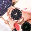 2019 Starry Sky Watches Women Fashion Magnet Watch Ladies Golden Arivicswatches Bracelet Style Style Clock Y19309F