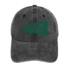 Bérets Vintage Megaphone - (Mot-symbole vert) Chapeau de cowboy Casquettes à visière thermique pour femmes et hommes