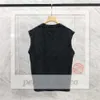 Débardeur pour hommes T-shirt tendance marque lettrage tridimensionnel pur coton dame sport décontracté lâche haute rue gilet sans manches haut taille ue S-XL 191