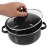 Pannen mini -email Pot saus pan met handvat soep klein koken voor fornuis bovenaan niet -stokpotten