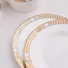 Filiżanki Producerki zakup złotej etykiety Mosaic Bone Porcelainowa kawa 250 ml z podwójnym zestawem opakowania na płycie