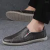 Casual schoenen zwart lederen heren loafers handgemaakte monnik riem bruiloft jurk zomer herfst schoenen voor mannen